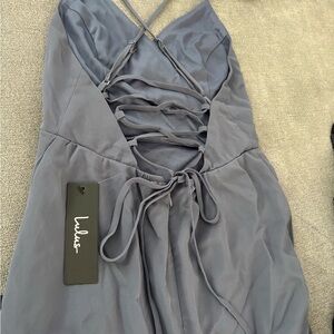 Lulu's Gray Strappy Dress